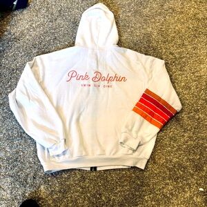 Rare Aviator Nation Pink Dolphin Zip